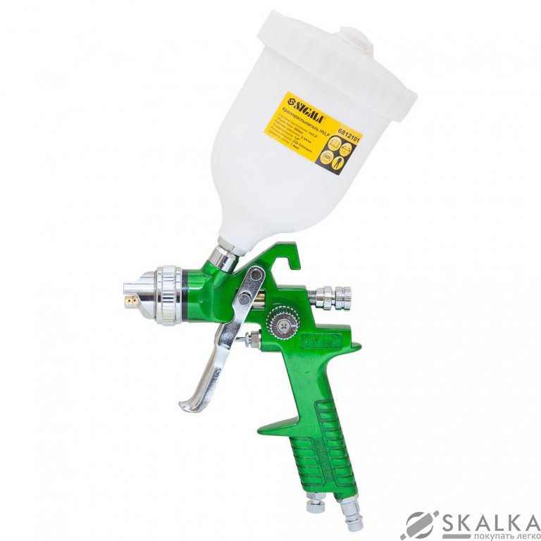 На фото Краскораспылитель Sigma HVLP Ø1.3 с в/б (зеленый) (6812101)
