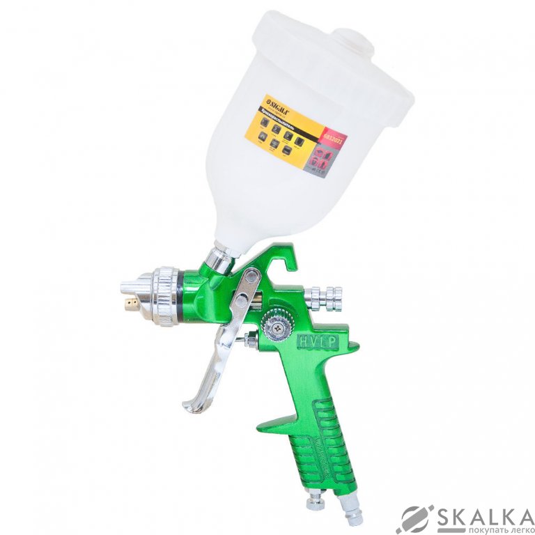 Краскораспылитель Sigma HVLP Ø1.4 с в/б (зеленый) (6812021) На фото Краскораспылитель Sigma HVLP Ø1.4 с в/б (зеленый) (6812021)