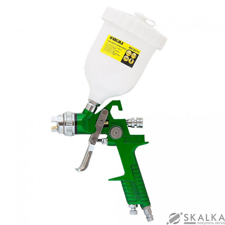 Краскораспылитель Sigma HVLP Ø1.7 с в/б (зеленый) (6812111) На фото Краскораспылитель Sigma HVLP Ø1.7 с в/б (зеленый) (6812111)
