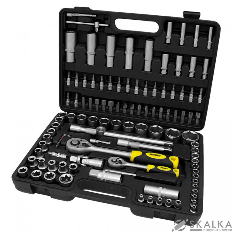 Набор насадок торцевых и биты Sigma ¼" ½" 108шт CrV mid (6003771) На фото Набор насадок торцевых и биты Sigma ¼" ½" 108шт CrV mid (6003771)