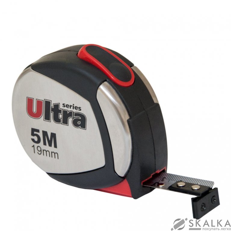 Рулетка Ultra магнитная, нейлоновое покрытие 5м*19мм (3822052) На фото Рулетка Ultra магнитная, нейлоновое покрытие 5м*19мм (3822052)