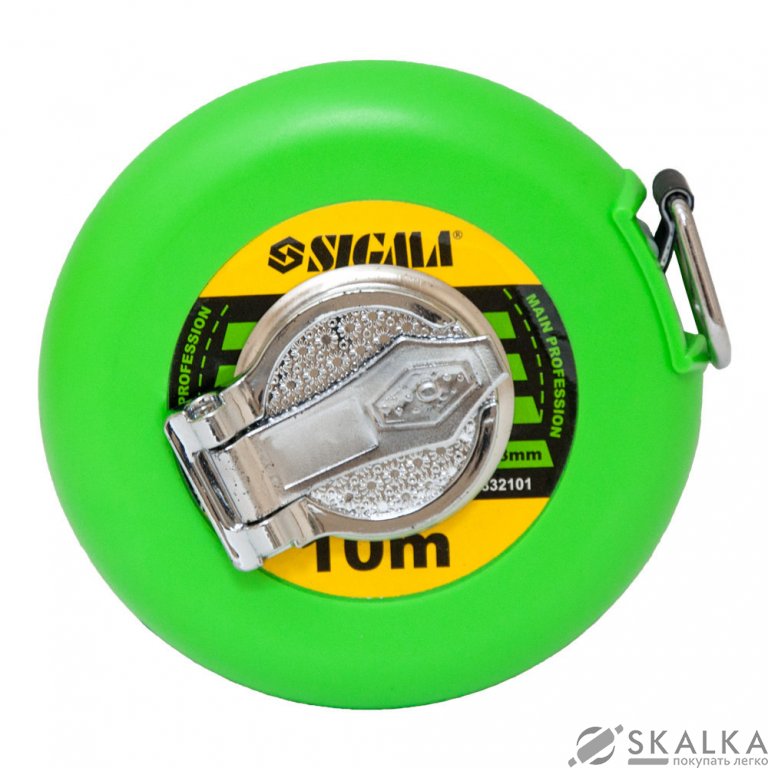 На фото Рулетка тряпичная Sigma 10м*13мм (стекловолокно) (3832101)