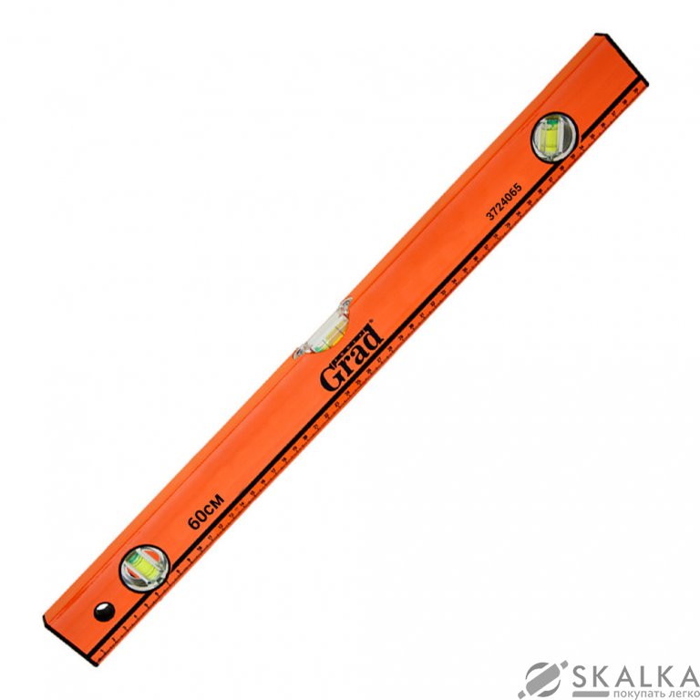 На фото Уровень облегченный Grad 3 глазка 60см (3724065)