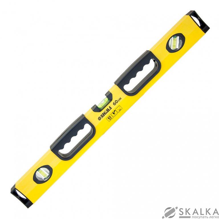 На фото Уровень усиленный Sigma 3 капсулы 60см (3733061)