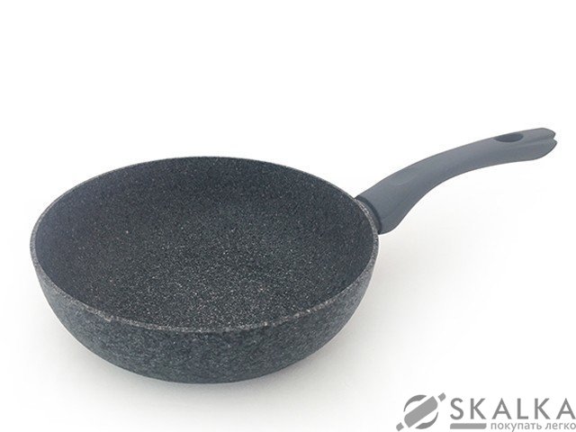 Сковорода-вок Fissman VENETA 24 см с каменным антипригарным покрытием (AL-4917.24) На фото Сковорода-вок Fissman VENETA 24 см с каменным антипригарным покрытием (AL-4917.24)