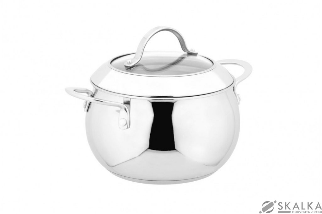 На фото Кастрюля Vinzer 18 см / 3.0 л Grand Majestic Glossy series (89162)