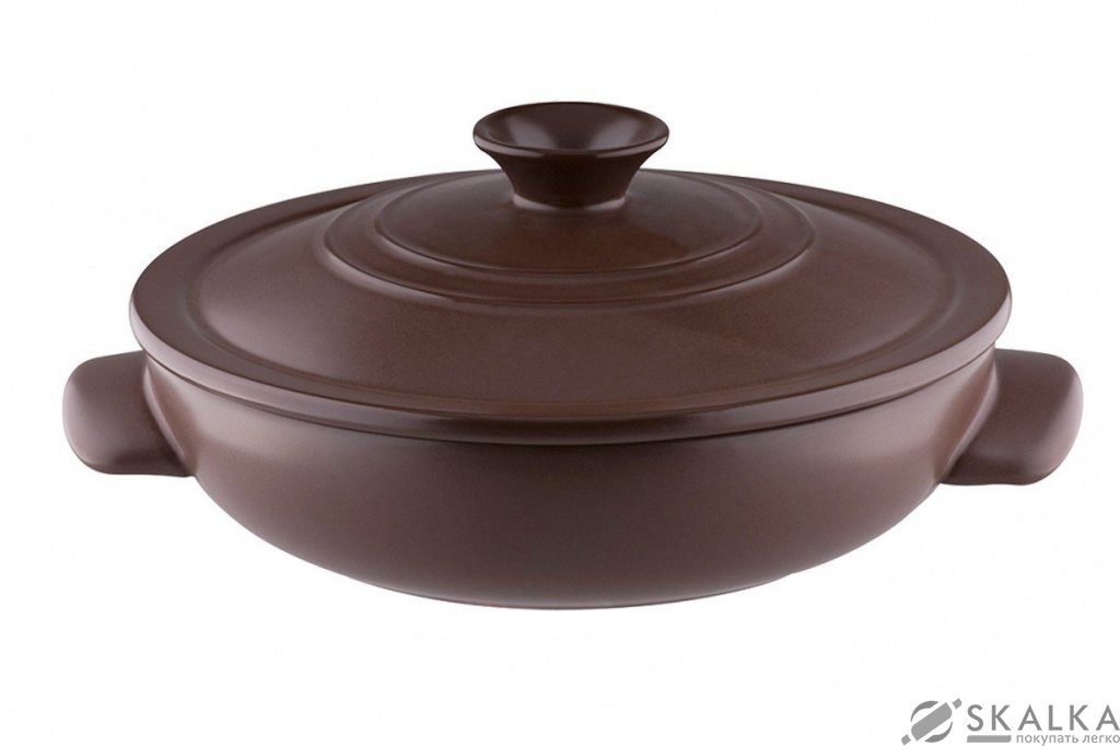 На фото Кастрюля Granchio для тушения Terra Green Fiamma сollection 28 см / 3.0 л (88533)