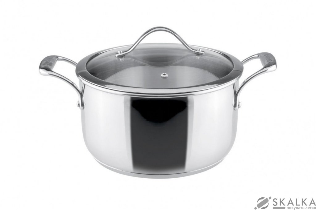 На фото Кастрюля Vinzer Chef с крышкой 24 cм / 5.8 л (89074)