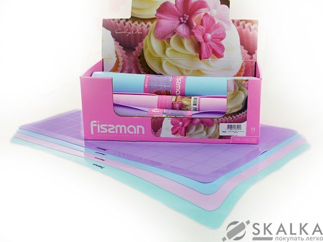 На фото Коврик для выпечки 60x40 см (12 шт. В промо коробке) силикон