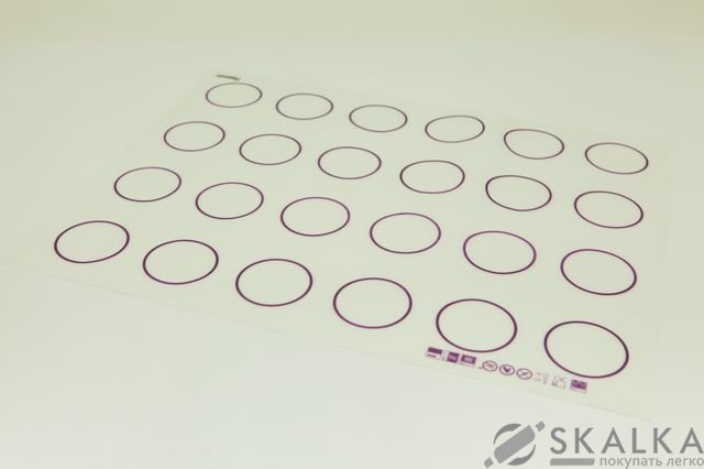 Коврик для выпечки армированный 45х35см (силикон) На фото Коврик для выпечки армированный 45х35см (силикон)