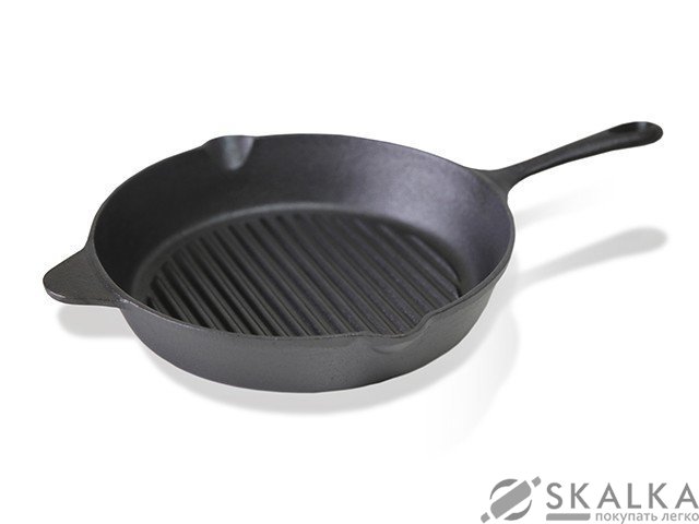 Квадратная сковорода-гриль Fissman 30x6 см чугунная (CI-4098.30) На фото Квадратная сковорода-гриль Fissman 30x6 см чугунная (CI-4098.30)