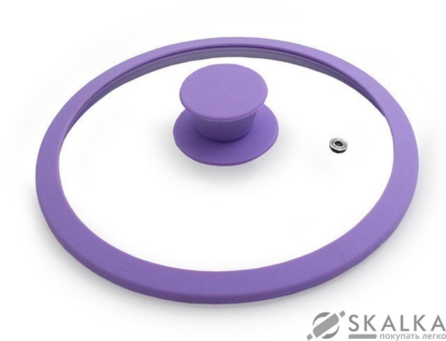 Крышка Fissman EDEN 28 см с силиконовым ободком/жаропрочное стекло (GL-9978.28) На фото Крышка Fissman EDEN 28 см с силиконовым ободком/жаропрочное стекло (GL-9978.28)