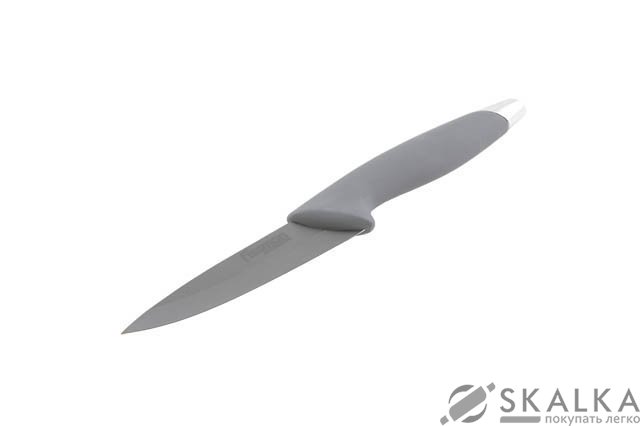 На фото Кухонный нож Fissman Hunter разделочный 100 мм Grey (KN-2256.PR)