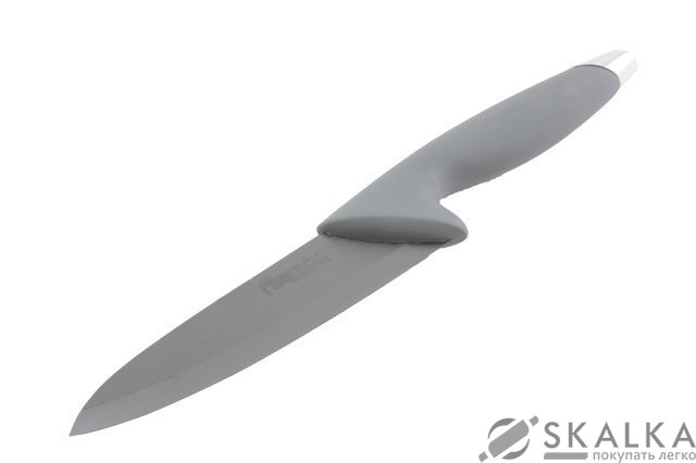 На фото Кухонный нож Fissman Hunter универсальный 150 мм Grey (KN-2254.CH)