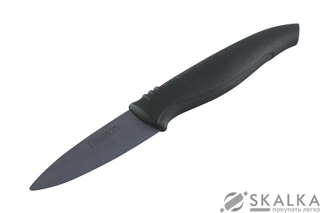 На фото Кухонный нож Fissman Margo для овощей 80 мм Black (KN-2125.PR)