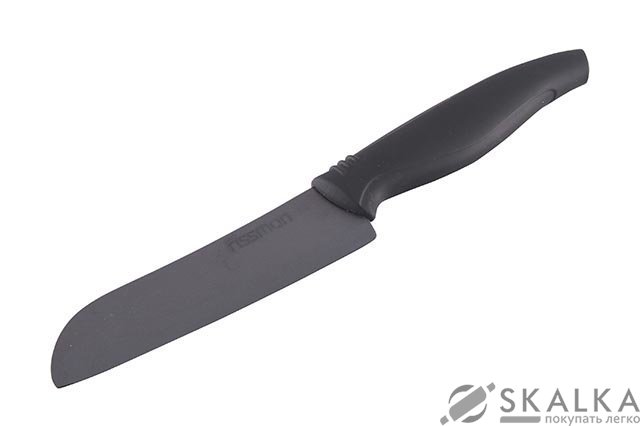 На фото Кухонный нож Fissman Margo сантоку 130 мм Black (KN-2122.ST)