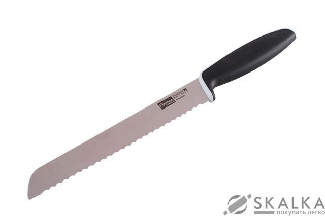 Кухонный нож Fissman ULTRA для хлеба 20 см Black (KN-2072. BR) На фото Кухонный нож Fissman ULTRA для хлеба 20 см Black (KN-2072. BR)