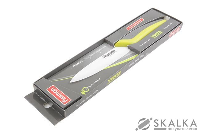 Кухонный нож Fissman Venze разделочный 130 мм Yellow (KN-2249.UT) На фото Кухонный нож Fissman Venze разделочный 130 мм Yellow (KN-2249.UT)