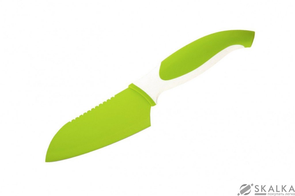 Кухонный нож Granchio Coltello cантоку 114 мм Green (88671) На фото Кухонный нож Granchio Coltello cантоку 114 мм Green (88671)