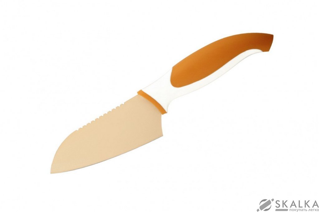 Кухонный нож Granchio Coltello cантоку 114 мм Orange (88673) На фото Кухонный нож Granchio Coltello cантоку 114 мм Orange (88673)
