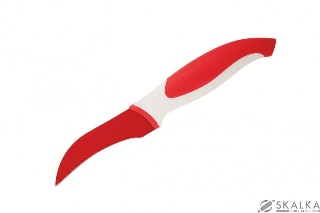Кухонный нож Granchio Coltello для овощей 89 мм Red (88650) На фото Кухонный нож Granchio Coltello для овощей 89 мм Red (88650)