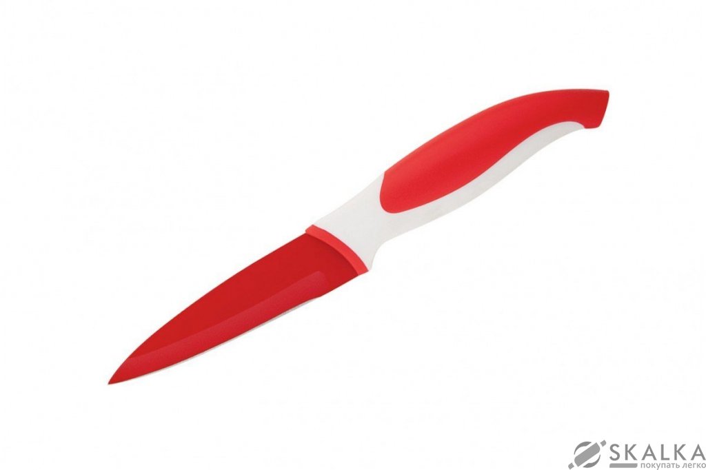 Кухонный нож Granchio Coltello для овощей 89 мм Red (88654) На фото Кухонный нож Granchio Coltello для овощей 89 мм Red (88654)