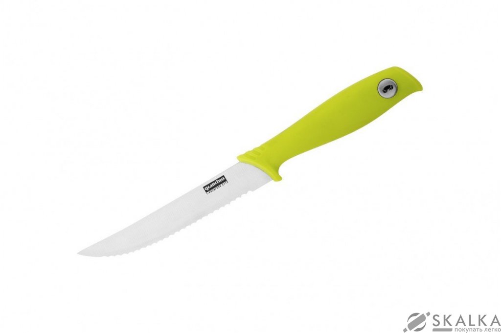 Кухонный нож Granchio Coltello для стейка 127 мм Green (88692) На фото Кухонный нож Granchio Coltello для стейка 127 мм Green (88692)