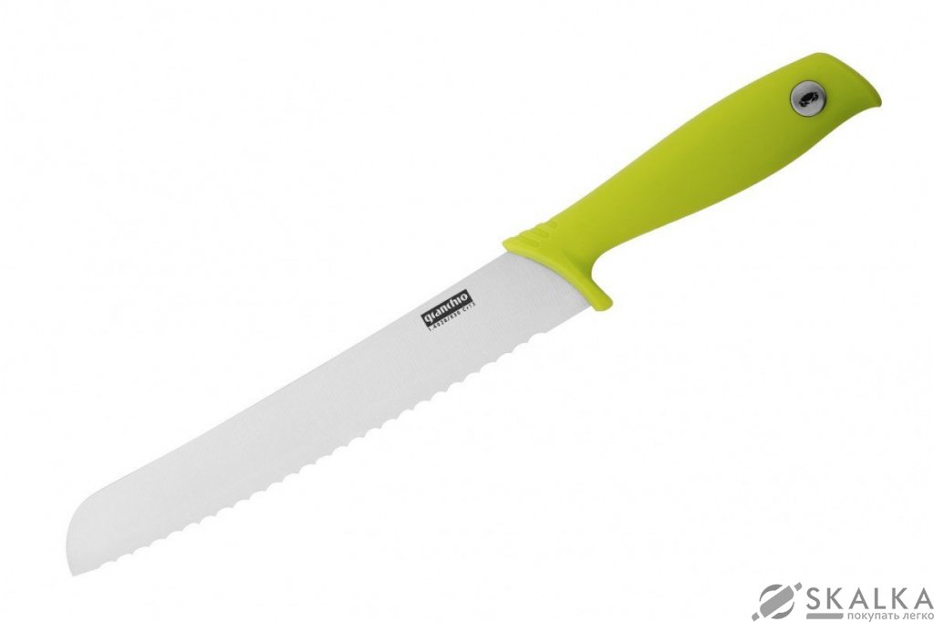 Кухонный нож Granchio Coltello для хлеба 203.2 мм Green (88687) На фото Кухонный нож Granchio Coltello для хлеба 203.2 мм Green (88687)