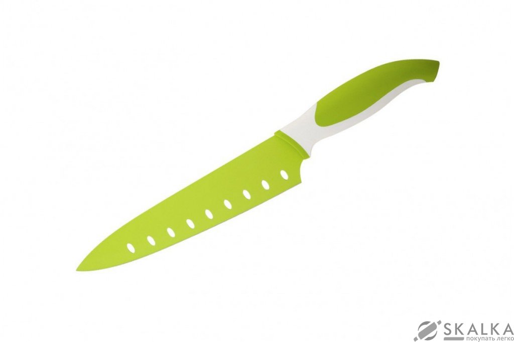 На фото Кухонный нож Granchio Coltello поварской 203 мм Green (88667)