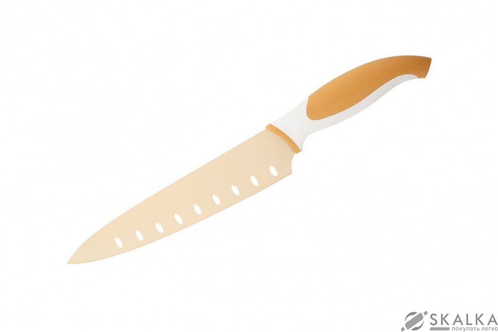 Кухонный нож Granchio Coltello поварской 203 мм Orange (88669) На фото Кухонный нож Granchio Coltello поварской 203 мм Orange (88669)