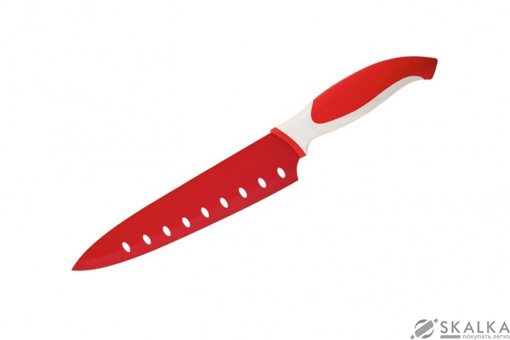 Кухонный нож Granchio Coltello поварской 203 мм Red (88666) На фото Кухонный нож Granchio Coltello поварской 203 мм Red (88666)