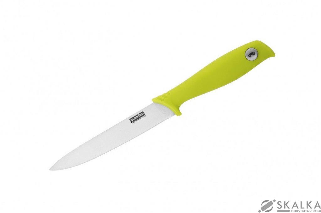На фото Кухонный нож Granchio Coltello универсальный 127 мм Green (88691)
