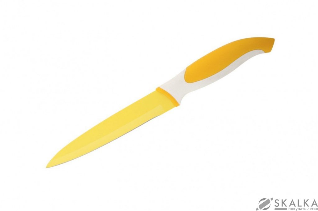 Кухонный нож Granchio Coltello универсальный 127 мм Yellow (88660) На фото Кухонный нож Granchio Coltello универсальный 127 мм Yellow (88660)