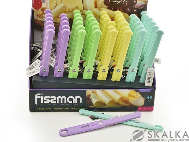 Кухонный нож для сыра со струной Fissman 23 см (48 шт. в промо-коробке) (PR-7525.SL) На фото Кухонный нож для сыра со струной Fissman 23 см (48 шт. в промо-коробке) (PR-7525.SL)