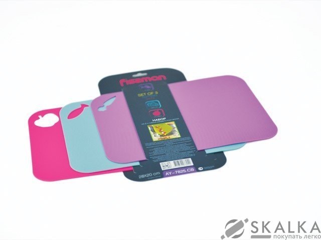 Набор из 3-х гибких досок Fissman 28х20 см пластик (AY-7825.CB) На фото Набор из 3-х гибких досок Fissman 28х20 см пластик (AY-7825.CB)