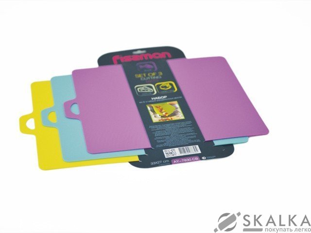 Набор из 3-х гибких досок Fissman 33х27 см пластик (AY-7830.CB) На фото Набор из 3-х гибких досок Fissman 33х27 см пластик (AY-7830.CB)
