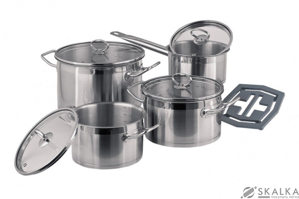 На фото Набор посуды Vinzer Universum Compact 9 предметов (89040)
