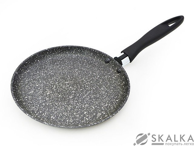 Сковорода для блинов Fissman FIORE 20 см с мраморным покрытием индукционное дно (AL-4463.20) На фото Сковорода для блинов Fissman FIORE 20 см с мраморным покрытием индукционное дно (AL-4463.20)