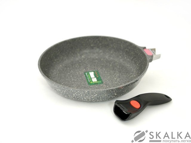 Сковорода со съемной ручкой Fissman LA GRANITE 28x5.8см (AL-4627.28) На фото Сковорода со съемной ручкой Fissman LA GRANITE 28x5.8см (AL-4627.28)