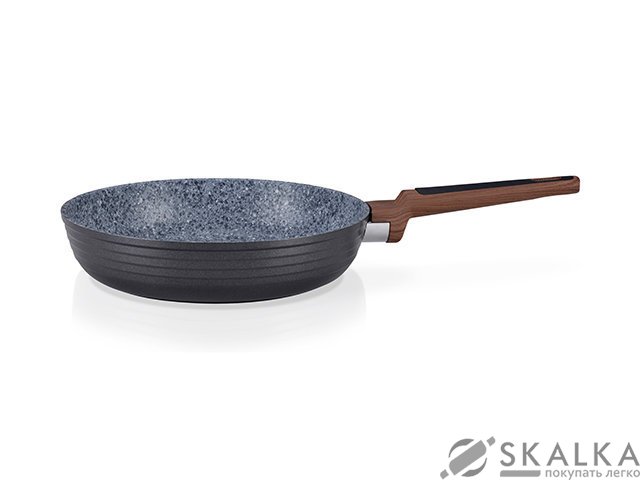 На фото Сковорода Fissman DIAMOND GREY 20x4.8 см с мраморным антипригарным покрытием (AL-4301.20)