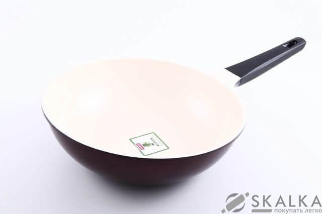 На фото Сковорода-вок Fissman MERIDIAN 28 см с антипригарным покрытием (AL-4678.28)