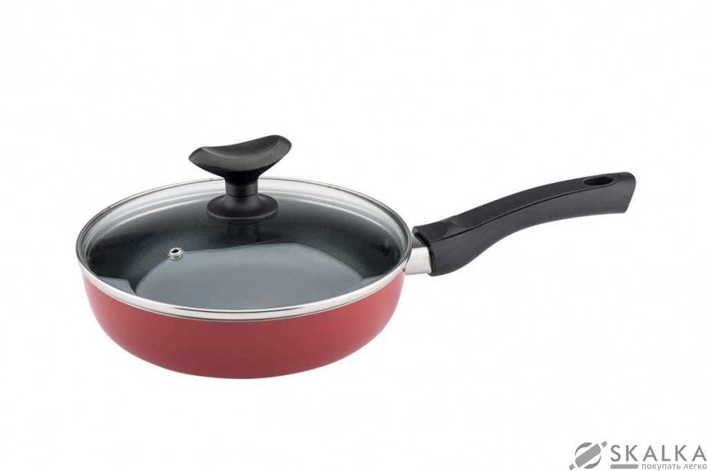 На фото Сковорода с крышкой Granchio Fiorellino collection 20 см (88080)