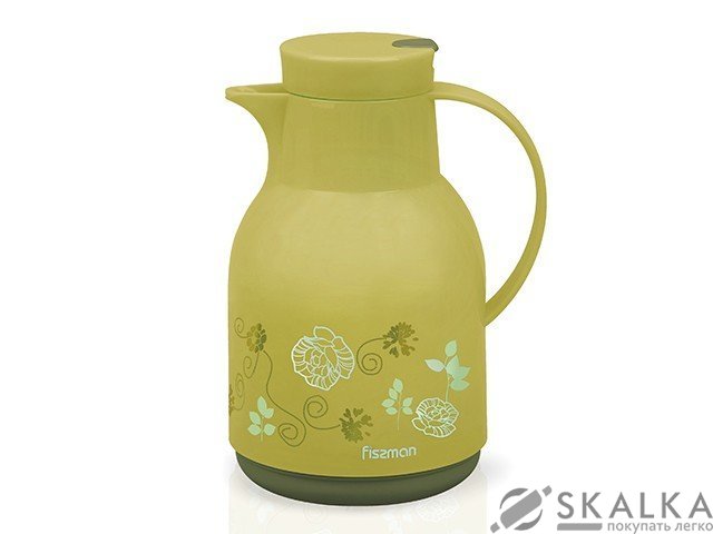 Термос Fissman HOPE 1 л Хаки пластиковый корпус со стеклянной колбой (VA-7947.1000) На фото Термос Fissman HOPE 1 л Хаки пластиковый корпус со стеклянной колбой (VA-7947.1000)