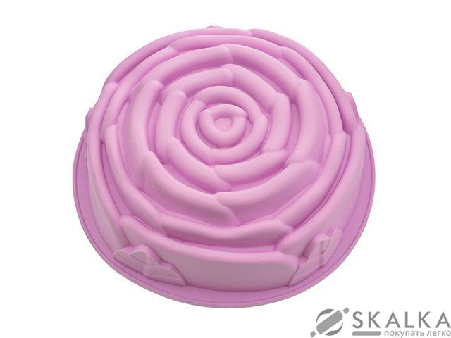 Форма для выпечки РОЗА 21,5x6,8 см, цвет чайной розы (силикон) На фото Форма для выпечки РОЗА 21,5x6,8 см, цвет чайной розы (силикон)