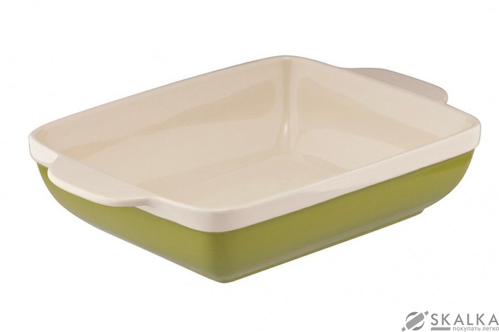 Форма для запекания Granchio Natura Oliva Green Ceramica collection прямоугольная 37 х 27 см (88512) На фото Форма для запекания Granchio Natura Oliva Green Ceramica collection прямоугольная 37 х 27 см (88512)