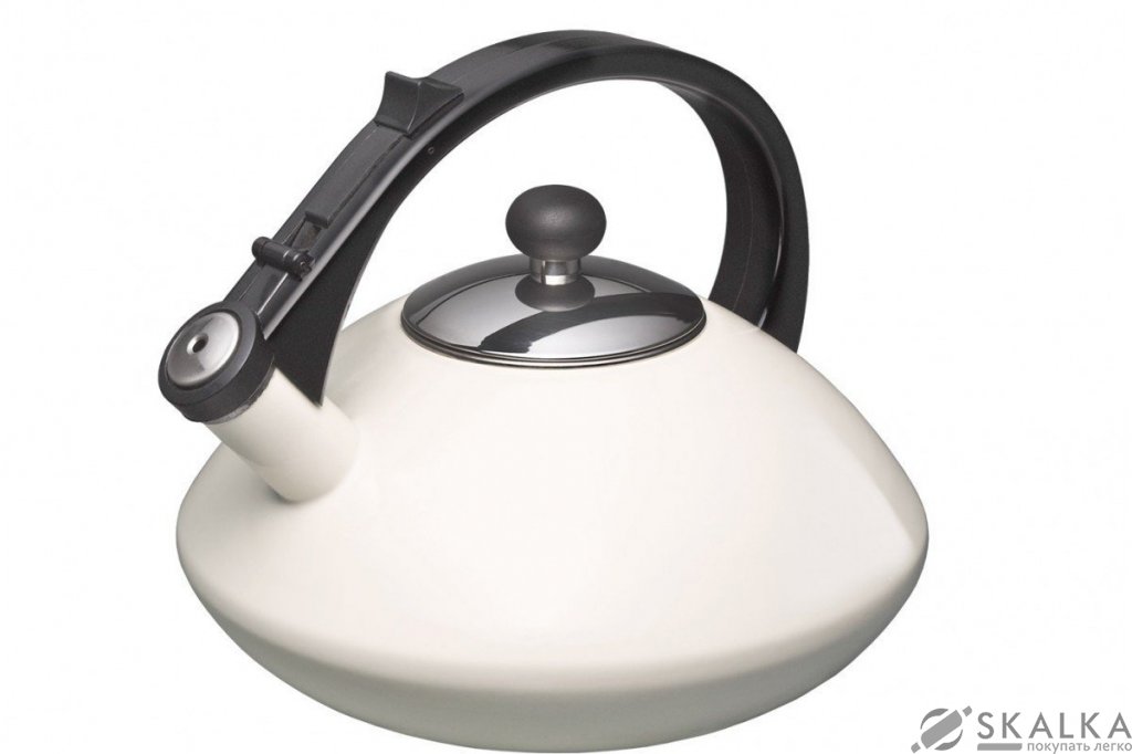 На фото Эмалированный чайник Cosmico Avorio Bollitore collection, 2,5 л (88600)