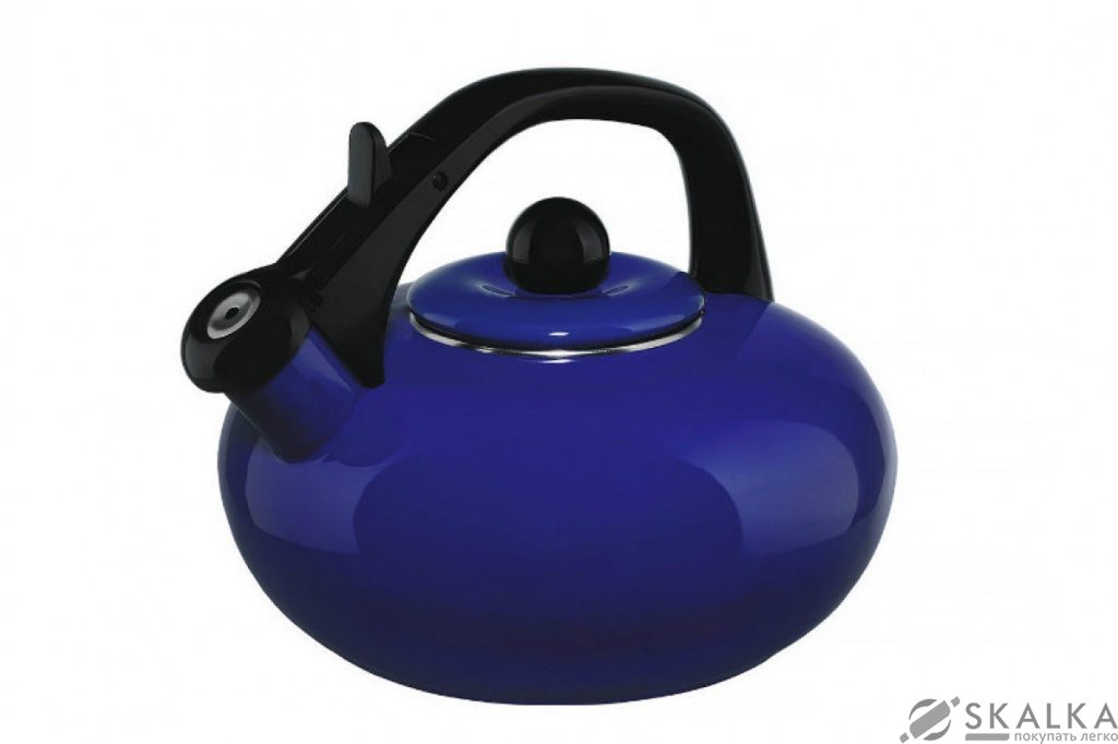 Эмалированный чайник Sfera Blu Bollitore collection, 2,5 л (88613) На фото Эмалированный чайник Sfera Blu Bollitore collection, 2,5 л (88613)