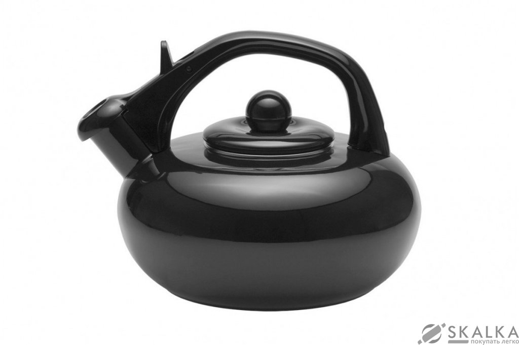 На фото Эмалированный чайник Sfera Nero Bollitore collection, 2,5 л (88612)