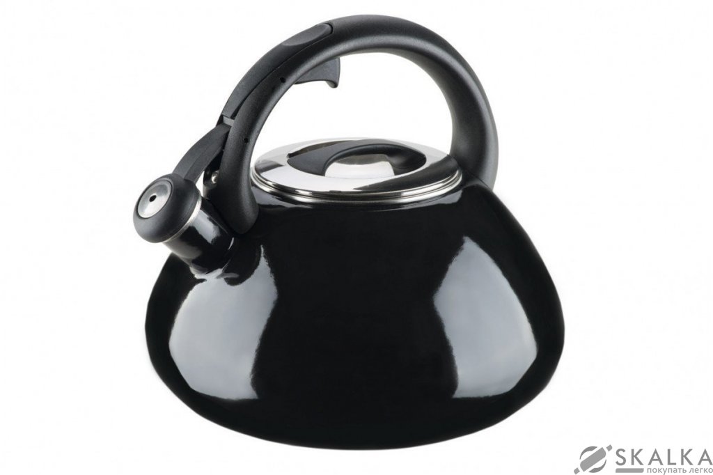 Эмалированный чайникColorito Nero Bollitore collection, 2,6 л (88625) На фото Эмалированный чайникColorito Nero Bollitore collection, 2,6 л (88625)