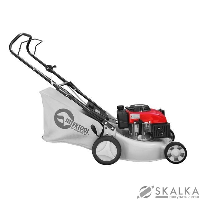 Газонокосилка бензиновая Intertool 4.5HP, 3.4кВт, ширина среза 400мм (LM-4540) На фото Газонокосилка бензиновая Intertool 4.5HP, 3.4кВт, ширина среза 400мм (LM-4540)